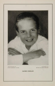 1927 Silent Film Child Star Jackie Coogan MGM Print - ORIGINAL