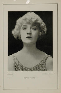 1927 Silent Film Star Betty Compson Universal Print - ORIGINAL