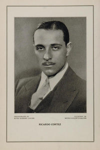 1927 Silent Film Movie Star Richard Cortez MGM Print - ORIGINAL