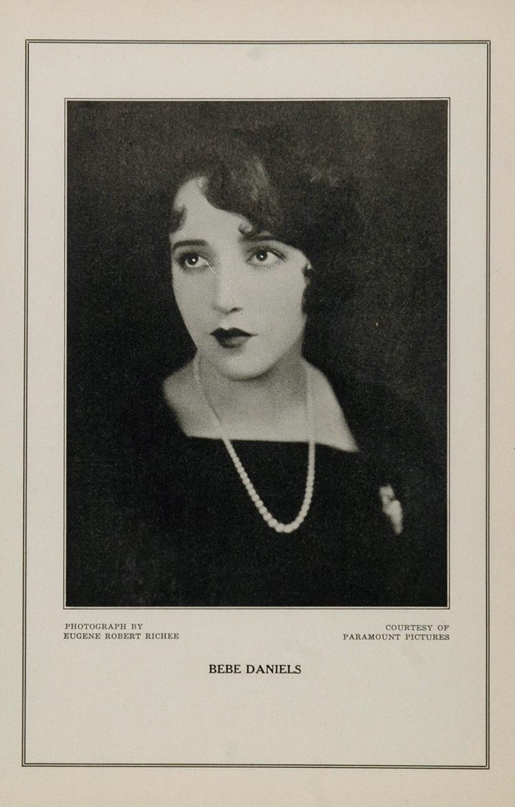 1927 Silent Film Star Bebe Daniels Paramount Print - ORIGINAL