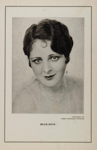 1927 Silent Film Star Billie Dove First National Print - ORIGINAL