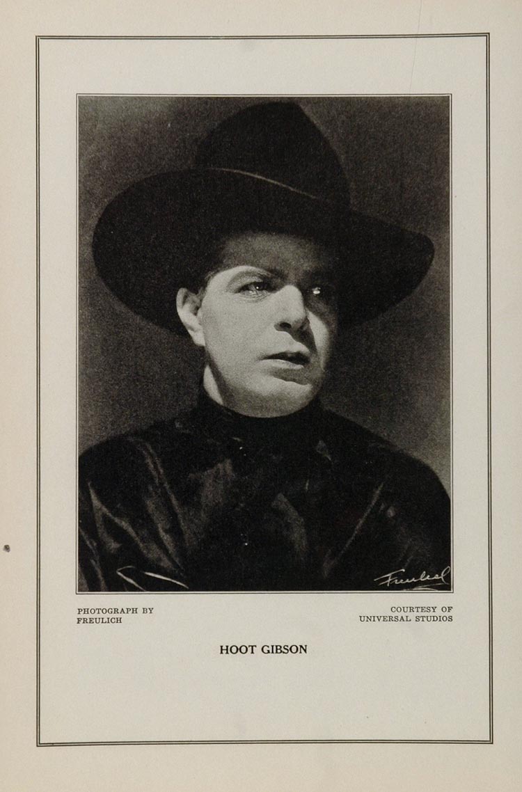1927 Silent Film Star Hoot Gibson Cowboy Universal - ORIGINAL
