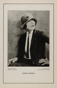1927 Silent Film Star Louise Fazenda Warner Bros. Print The Widow of Monte Carlo