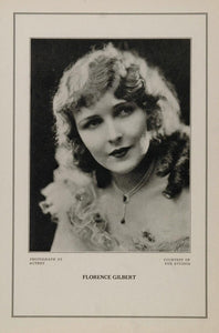 1927 Silent Film Star Florence Gilbert Fox Studio Print - ORIGINAL