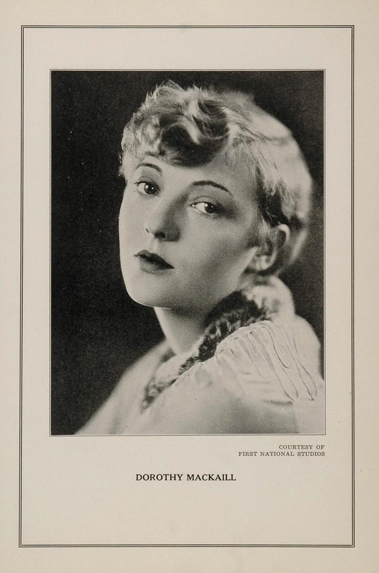 1927 Silent Film Star Dorothy Mackaill First National - ORIGINAL