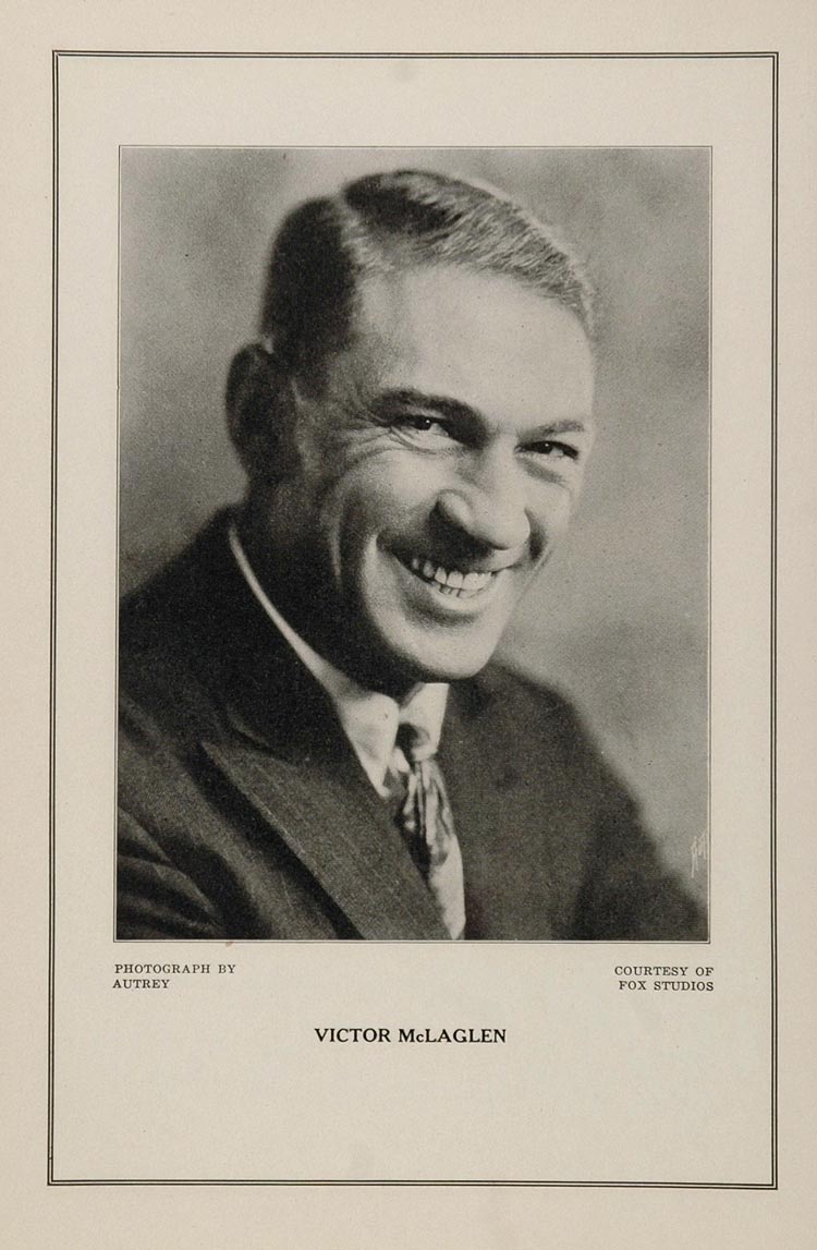 1927 Silent Film Star Victor McLaglen Fox Studio Print - ORIGINAL