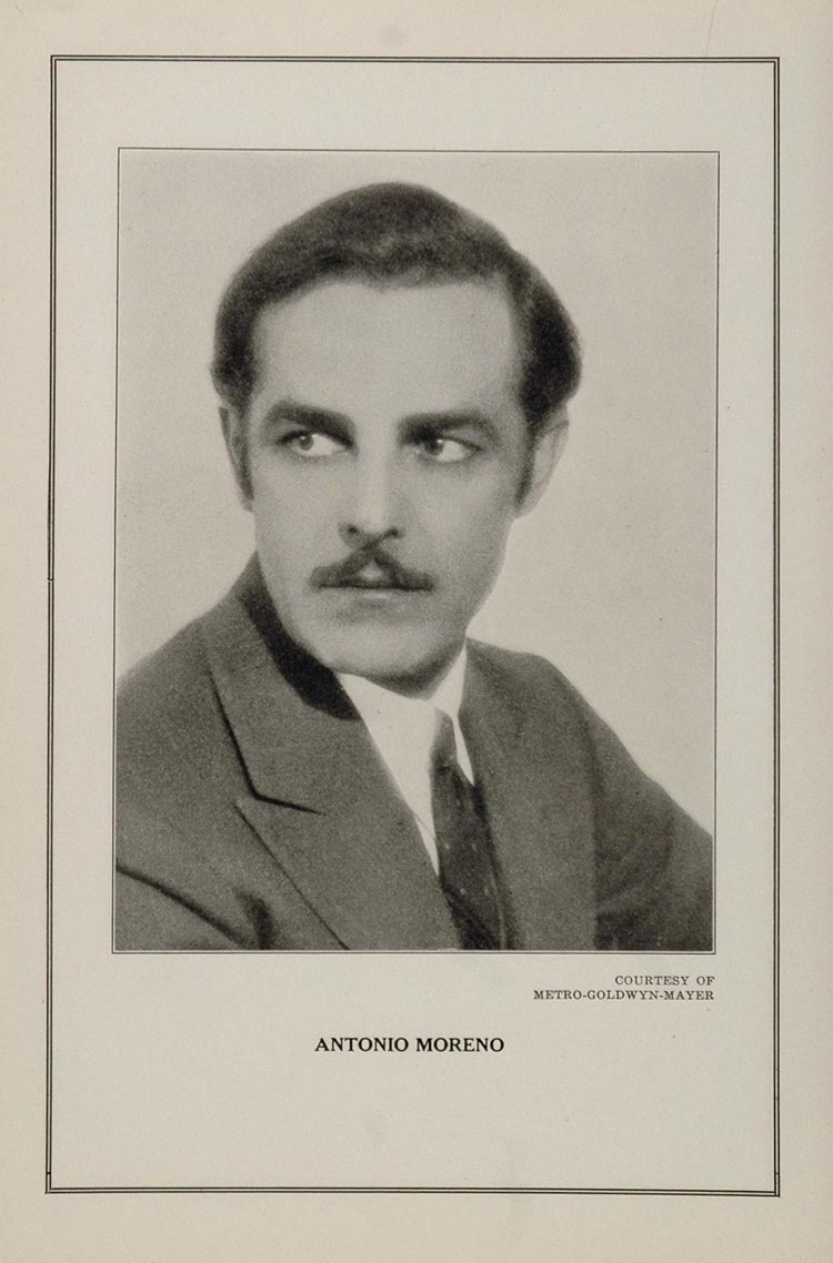 1927 Silent Film Movie Star Antonio Moreno MGM Print - ORIGINAL