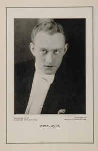 1927 Silent Film Movie Star Conrad Nigel MGM Print - ORIGINAL