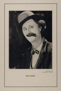 1927 Silent Film Movie Star Ben Turpin William Cohill - ORIGINAL