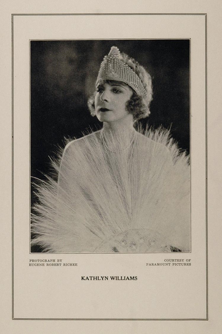 1927 Silent Film Star Kathlyn Williams Paramount Print - ORIGINAL