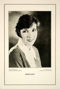 1927 Print Bessie Love Actress Silent Film Movie Portrait Eugene Robert Richee