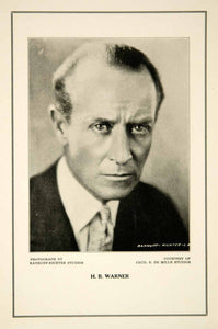 1927 Print H. B. Warner Actor Silent Film British Movie Star Hollywood Portrait