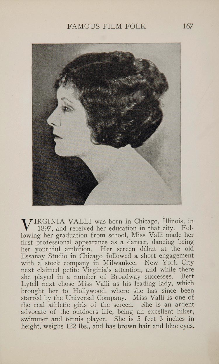 1925 Virginia Valli David Torrence Silent Film Actor - ORIGINAL HISTORIC IMAGE