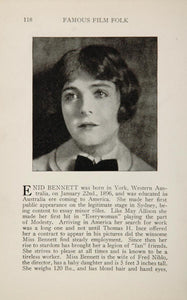 1925 Enid Bennett Australian Lewis Stone Film Actor - ORIGINAL HISTORIC IMAGE