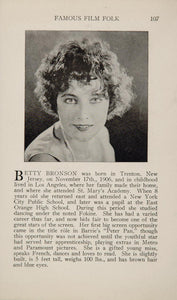 1925 Betty Bronson Alec Francis Silent Movie Film Actor ORIGINAL HISTORIC IMAGE