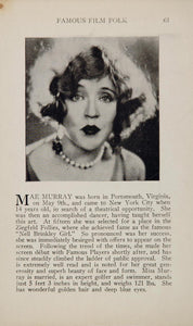 1925 Mae Murray Conway Tearle Silent Film Movie Actor ORIGINAL HISTORIC IMAGE