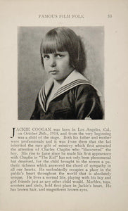 1925 Jackie Coogan Baby Peggy Silent Film Child Actor ORIGINAL HISTORIC IMAGE