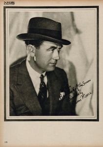 1923 Owen Moore Silent Film Actor Movie Biography Print ORIGINAL HISTORIC IMAGE