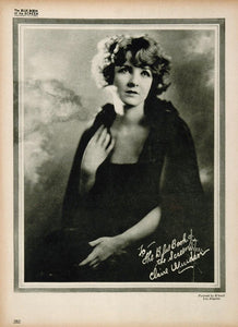 1923 Claire Windsor Silent Film Actress Biography Print ORIGINAL HISTORIC IMAGE