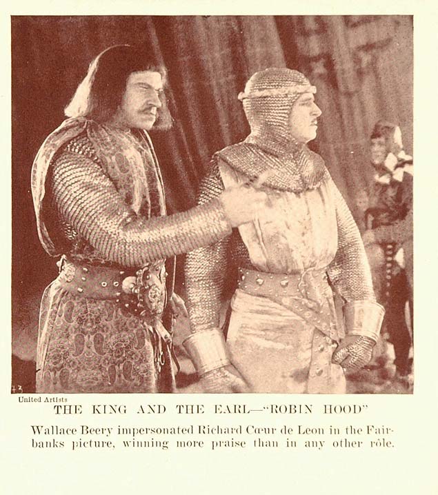 1927 Print Scene Robin Hood Douglas Fairbanks Beery - ORIGINAL