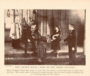 1927 Print Film Scene Tess Storm Country Mary Pickford - ORIGINAL