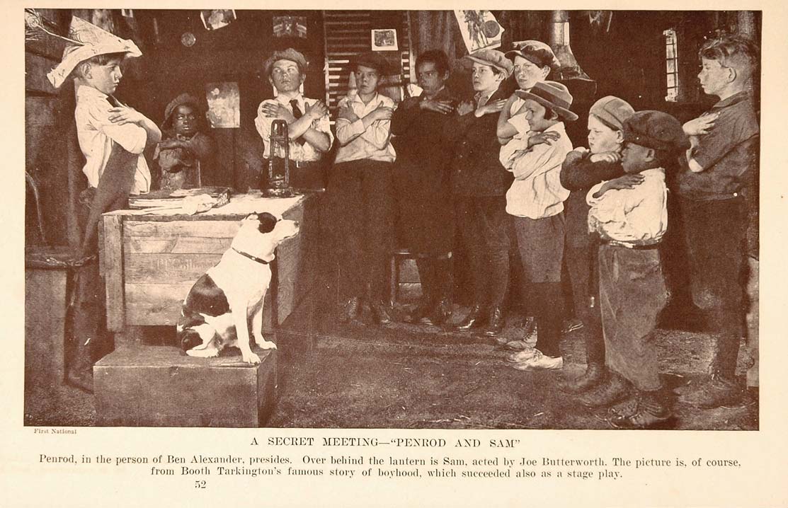 1927 Print Silent Film Scene Penrod Sam Ben Alexander - ORIGINAL