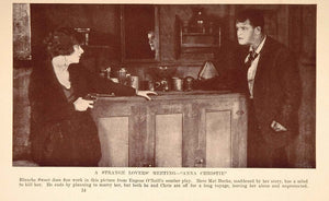 1927 Print Film Scene Anna Christie Blanche Sweet Gun - ORIGINAL