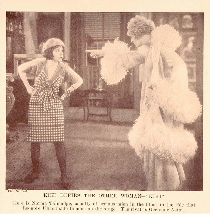 1927 Print Silent Film Scene Kiki Norma Talmadge Astor - ORIGINAL