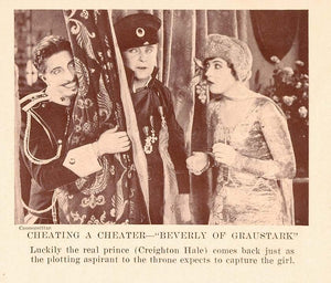 1927 Print Film Scene Beverly Graustark Creighton Hale - ORIGINAL