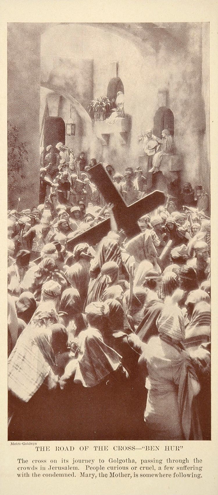 1927 Print Silent Film Scene Cross Ben Hur Novarro - ORIGINAL