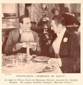 1927 Print Film Scene Sorrows of Satan D. W. Griffith - ORIGINAL