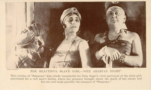 1927 Print Film Scene One Arabian Night Sumurun Negri - ORIGINAL