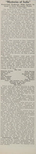 1922 Mysteries of India Silent Film Joe May Review - ORIGINAL SILENT