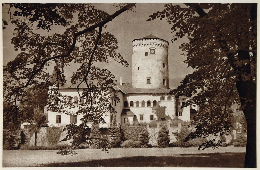 1953 Budatin Castle Slovakia Photogravure Karol Plicka - ORIGINAL SL1