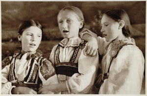 1953 Slovakian Girls Costume Folk Kroje Liptov Slovakia - ORIGINAL SL1