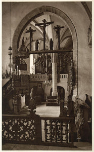 1953 Interior Church Spisska Sobota Slovakia Plicka - ORIGINAL PHOTOGRAVURE SL1