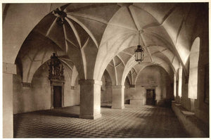 1953 Interior Vault Town Hall Radnica Levoca Slovakia - ORIGINAL SL1