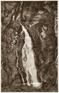 1953 Waterfall Koprova Valley High Tatras Slovakia - ORIGINAL PHOTOGRAVURE SL1