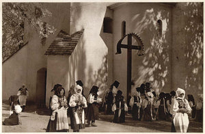 1953 Church Villagers Costume Polomka Slovakia Plicka - ORIGINAL SL1