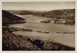 1926 Krka River Valley Slovania Landscape Photogravure - ORIGINAL SLAV1