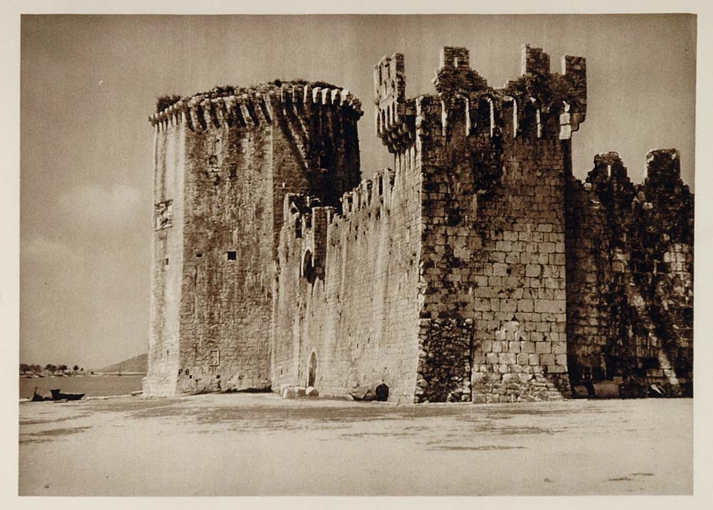 1926 Trogir Croatia Trau Fort Tower Camerlengo Castle - ORIGINAL SLAV1