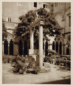 1926 Cloisters Dominican Monastery Dubrovnik Croatia - ORIGINAL SLAV1
