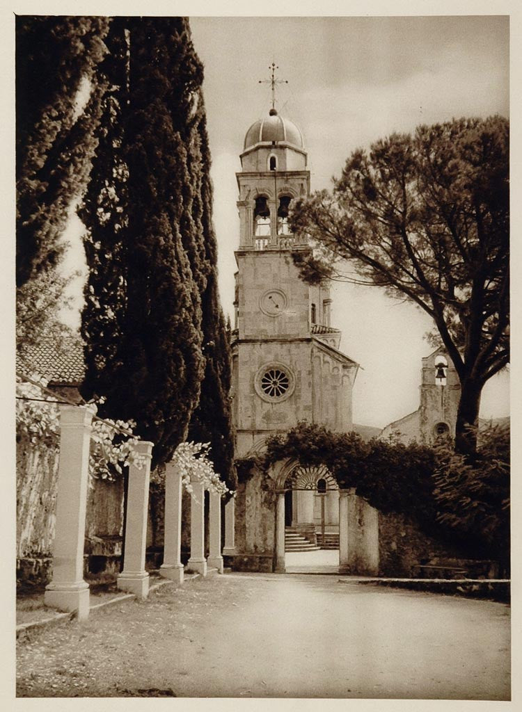 1926 Savina Monastery Herceg Novi Montenegro Hielscher - ORIGINAL SLAV1 - Period Paper
