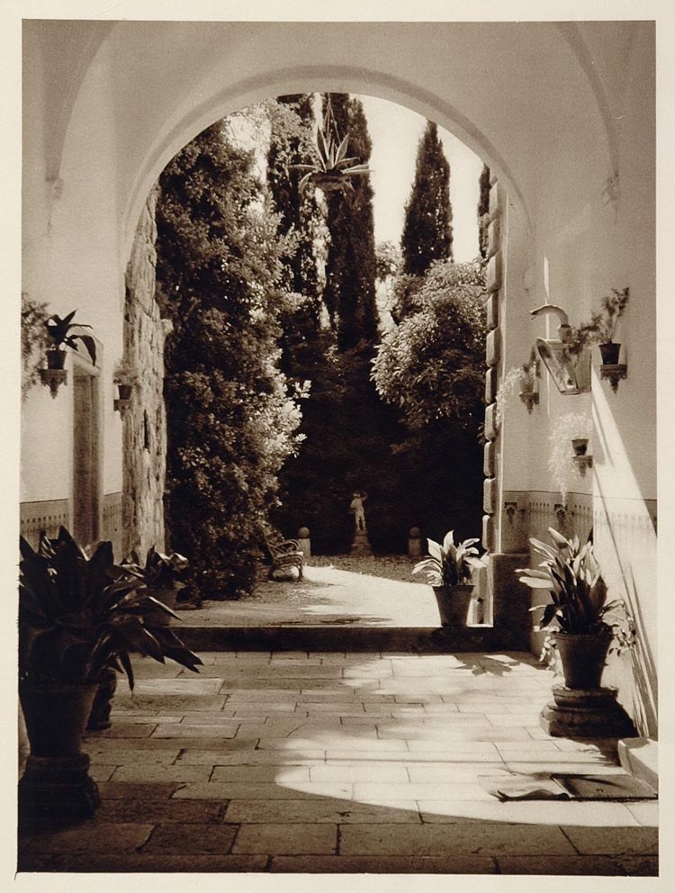 1926 Entrance Monastery Lacroma Lokrum Island Croatia - ORIGINAL SLAV1