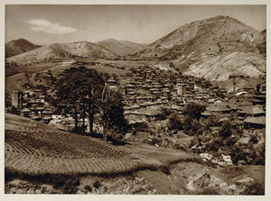1926 Kratovo Town Republic of Macedonia Photogravure - ORIGINAL SLAV1