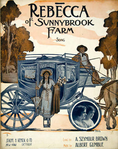 1914 Rebecca Sunnybrook Farm Song Sheet Music Seymour William Austin Starmer SM3