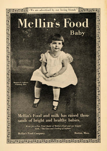 1922 Ad Mellin's Baby Food Margaret E Calhoun Vicksburg - ORIGINAL SN1