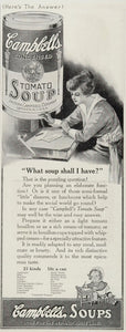 1914 Campbell's Tomato Soup 21 Varieties Kid Print Ad - ORIGINAL SOUP