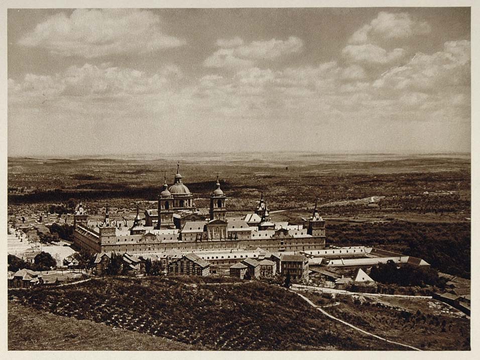 1925 El Escorial Spain Photogravure Kurt Hielscher NICE - ORIGINAL SP1