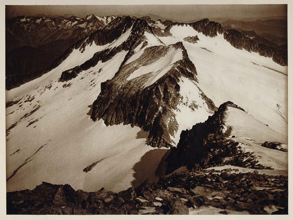 1925 Maldeta Mountain Range Pyrenees Pirineos Spain - ORIGINAL PHOTOGRAVURE SP1